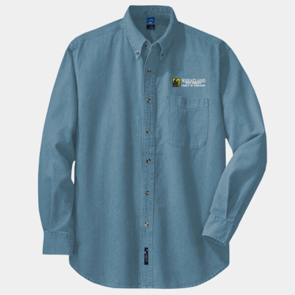 Wheatland Title Long Sleeve Denim Shirt Thumbnail